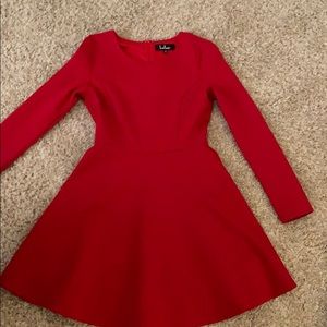 Red Long Sleeve Dress